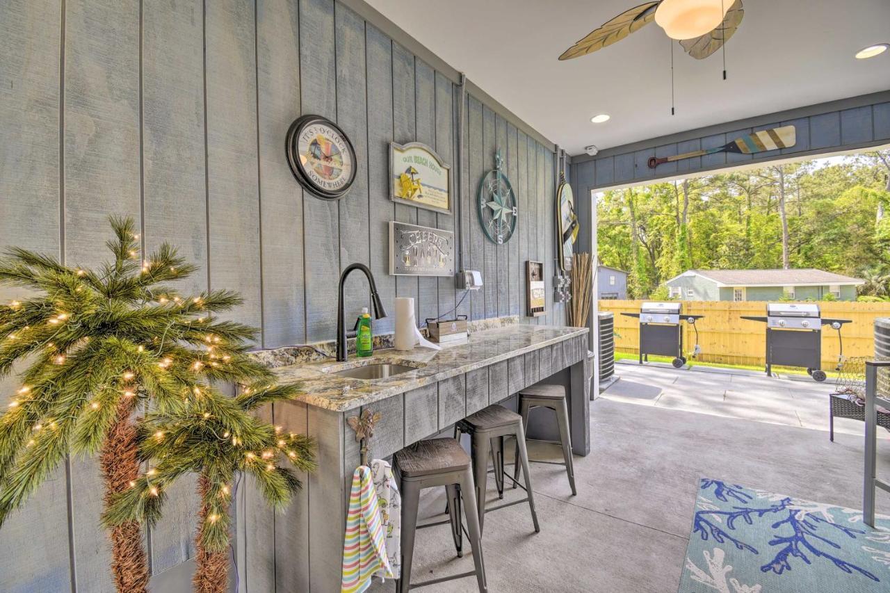 Ocean Isle Beach Home With Shared Lanai And Grill Exterior foto